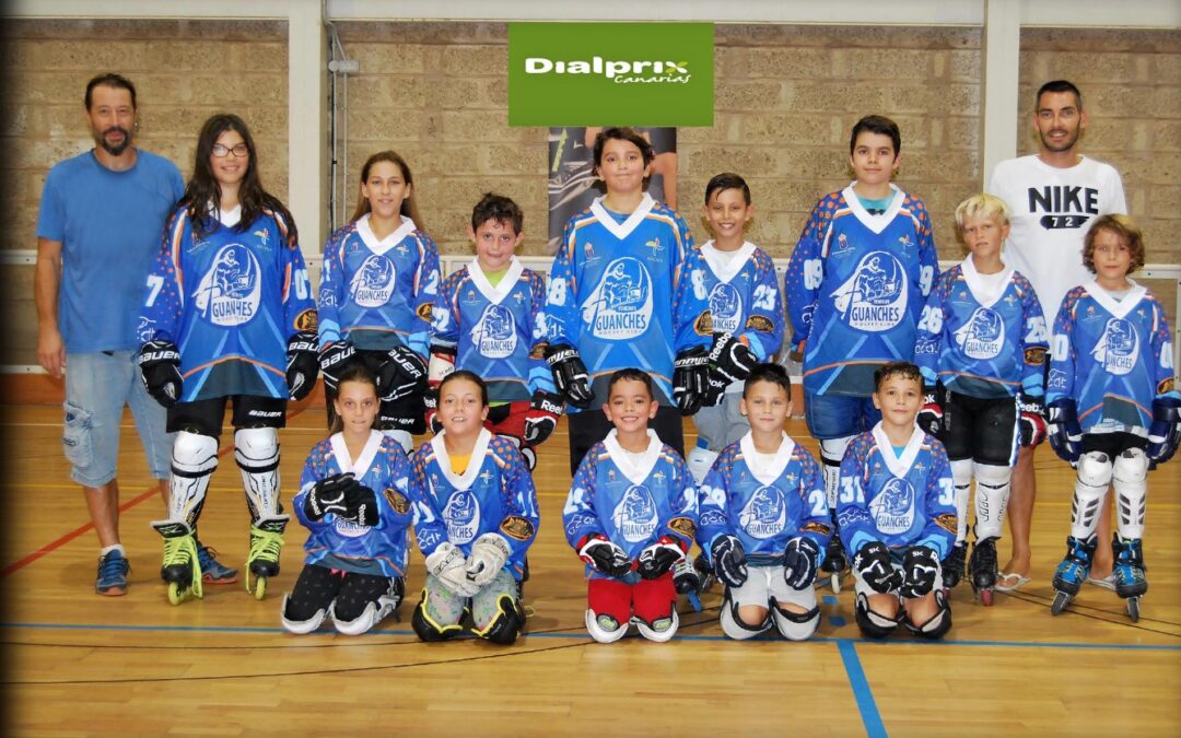 Kanali SA apoya al equipo alevín del Tenerife Guanche Hockey Club